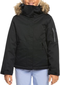 Roxy Girls' Meade Winter Jacket, Small, Black