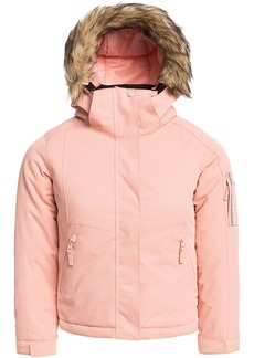 Roxy Girls' Meade Winter Jacket, Small, Pink