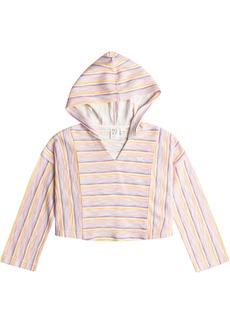 Roxy Girls' Oh Na Na Cropped Poncho Hoodie, Size 7, Prouette Surf Hpy Stpe RG