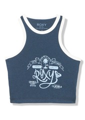 Roxy Girls' Vintage Ribbed Tank Top NAVAL ACADEMY