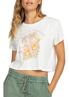 Roxy Hibiscus Paradise Crop Graphic T-Shirt
