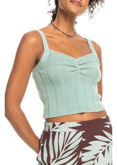 Roxy Island Beauty Rib Sweater Camisole in Tigerlily at Nordstrom Rack