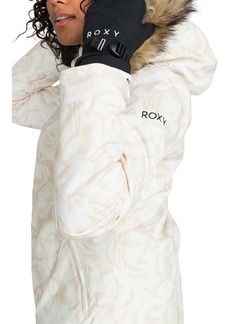 Roxy Jet Ski Technical Snow Jacket with Removable Faux Fur Trim and Hood