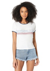 Roxy womens Americana Stars and Stripes T-shirt T Shirt   US