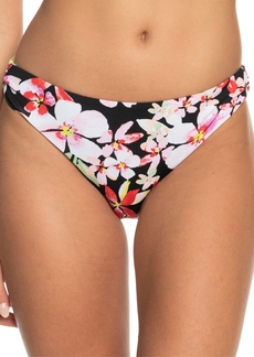 Roxy Juniors' Beach Classics Printed Hipster Bottoms - Anthracite New Life