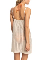 Roxy Juniors' Cotton Love On The Weekend Lace Cover-Up - Tapioca