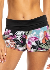 Roxy Juniors' Endless Summer Printed Swim Shorts - Anthracite