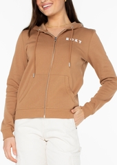 Roxy Juniors' Evening Hike Graphic Zippered Hoodie - Cinnamon Swirl