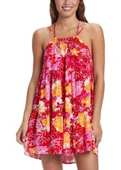 Roxy Juniors' Floral-Print Evening Breeze Tiered Dress - Hilo Hibiscus