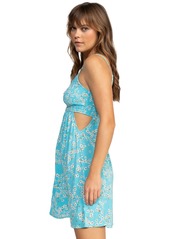 Roxy Juniors' Hot Tropics Mini Dress - Maui Blue Margarita