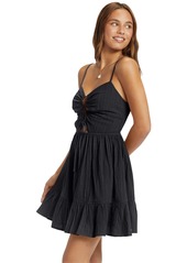 Roxy Juniors' Jasmine Breeze Strappy Mini Dress - Anthracite