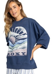 Roxy Juniors' Lineup Oversized Crew Sweatshirt - Naval Academy