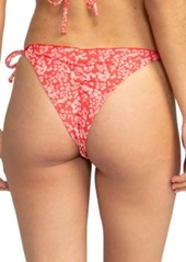 Roxy Juniors' Margarita Tie-Side Cheeky-Fit Bikini Bottom - Hibiscus Margarita