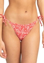 Roxy Juniors' Margarita Tie-Side Cheeky-Fit Bikini Bottom - Hibiscus Margarita