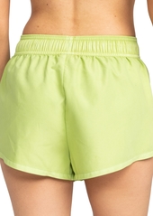 Roxy Juniors' No Bad Waves Drawstring Swim Shorts - Margarita