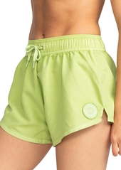 Roxy Juniors' No Bad Waves Drawstring Swim Shorts - Margarita