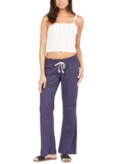 Roxy Juniors' Oceanside Wide-Leg Drawstring Pants - Stone