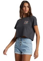 Roxy Juniors' Para Paradise Graphic Cropped Tee - Phantom