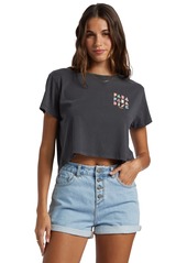 Roxy Juniors' Para Paradise Graphic Cropped Tee - Phantom