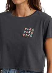 Roxy Juniors' Para Paradise Graphic Cropped Tee - Phantom