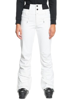Roxy Juniors' Rising High Snow Pants - Bright White