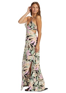 Roxy Juniors' Riviera Nights Maxi Dress - Anthracite Palm Song