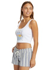 Roxy Juniors' Sunrise To Sunset Cropped Tank Top - Snow White