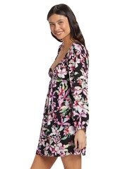 Roxy Juniors' Sweetest Shores Floral-Print Mini Dress - Anthracite New Life