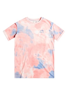 Roxy Kids' Better than Words Tie Dye T-Shirt in Pink at Nordstrom
