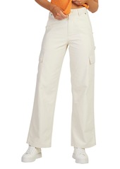 Roxy Lefty Wide Leg Twill Cargo Pants in Natural at Nordstrom Rack