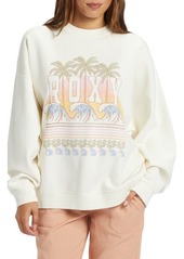 Roxy Lineup Oversize Graphic Sweatshirt