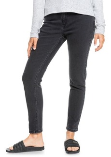 Roxy Night Away Skinny Jeans in Anthracite at Nordstrom