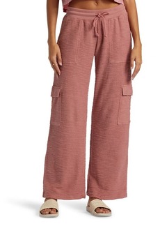 Roxy Off the Hook Cotton Blend Terry Cargo Pants