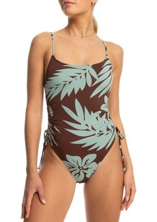 Roxy Palm Cruz Cinched One-Piece Swimsuit