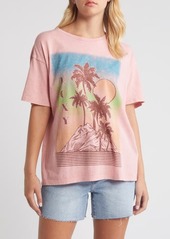 Roxy Palms Oversize Cotton Graphic T-Shirt