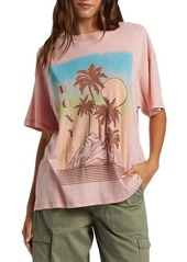 Roxy Palms Oversize Cotton Graphic T-Shirt