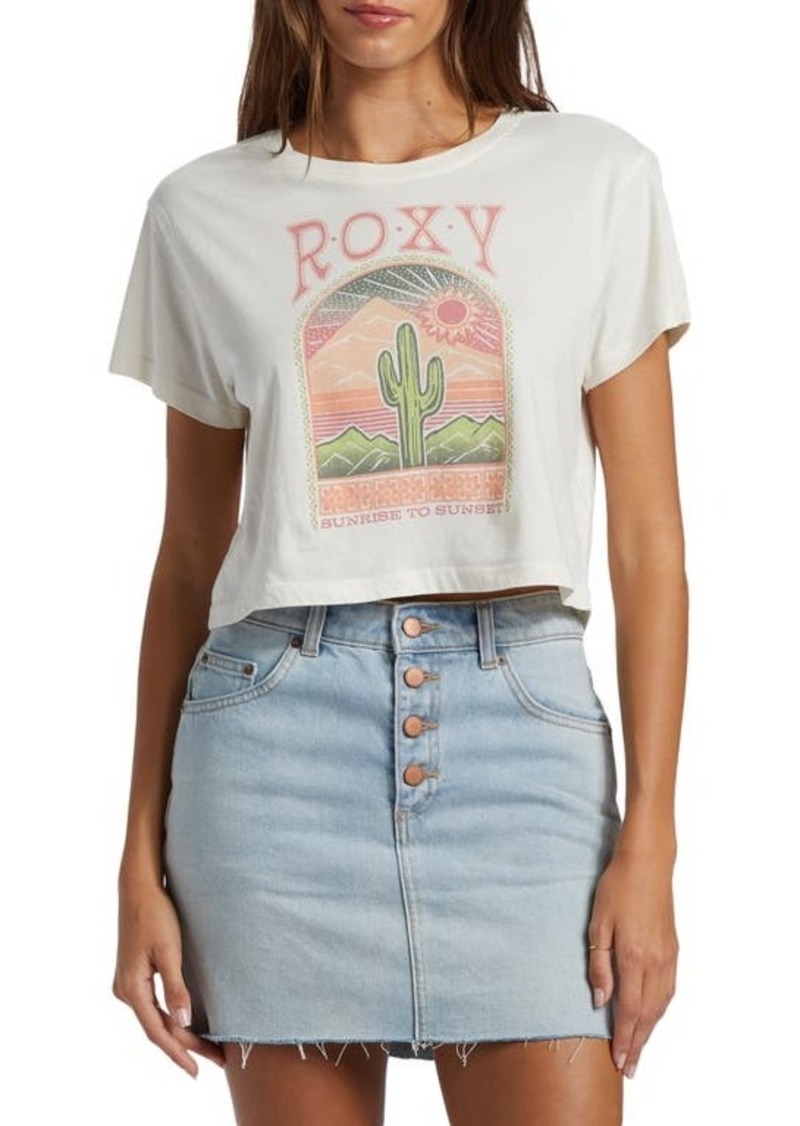 Roxy Saguaro Cotton Crop Graphic T-Shirt