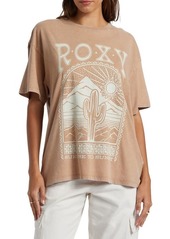 Roxy Saguaro Oversize Cotton Graphic T-Shirt