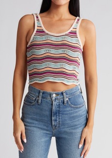 Roxy Sailing Flow Crochet Tank in Pale Dog Apparel at Nordstrom Rack