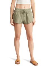 Roxy Scenic Route Cotton Shorts in Deep Lichen Green at Nordstrom Rack