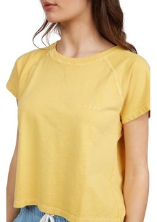 Roxy Sunlines Cotton Graphic Tee in Ochre at Nordstrom