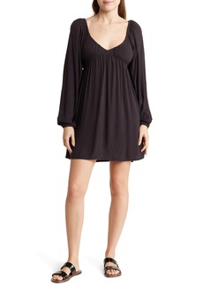 Roxy Sweetest Shores Long Sleeve Dress in Anthracite at Nordstrom Rack
