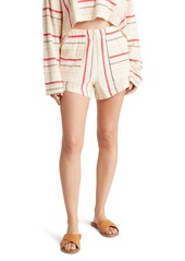 Roxy Todos Santos High Waist Stripe Shorts in Isla Stripe at Nordstrom Rack