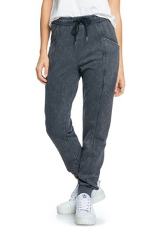 Roxy Travel Far Tie Waist Pants in Anthracite at Nordstrom