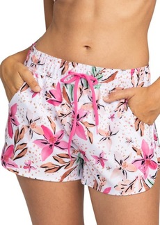 Roxy Wave Print Cover-Up Shorts
