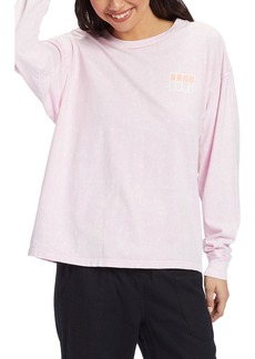 Roxy Wavy Daze Long Sleeve Cotton Graphic T-Shirt in Pirouette at Nordstrom Rack