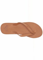 Roxy Women's Brinn Leather Sandal tan  Medium US