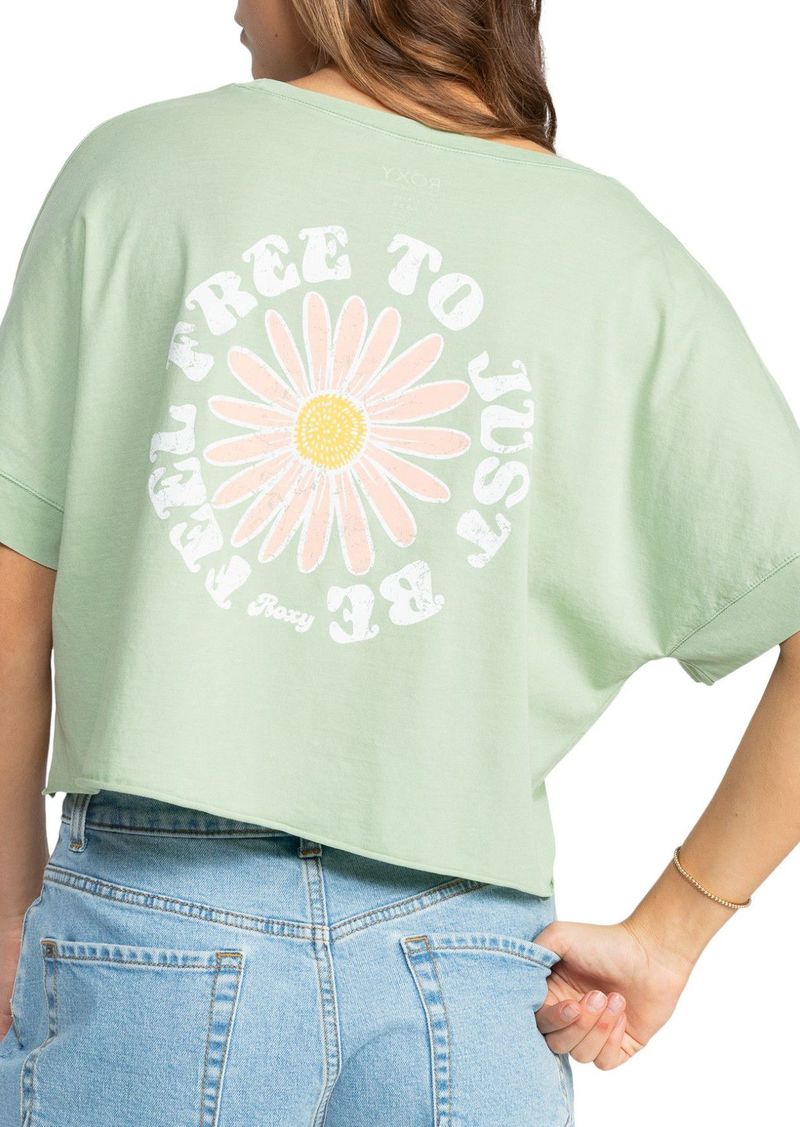 Roxy Women's Feel Free T-Shirt, Small, Green