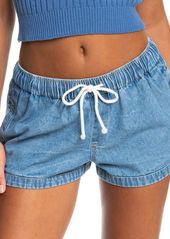 Roxy Women's Impossible Love Denim Shorts, Small, Blue