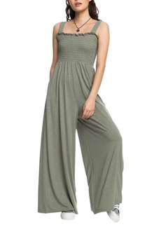 Roxy Women's Just Passing By Jumpsuit, Small, Green